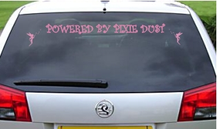 Powered by Pixie Dust Vinyl Sticker - Click Image to Close